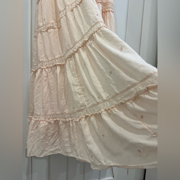 Free People Lily of The Valley Midi Dress - Peachy Keen - Xs - Picture 4 of 16